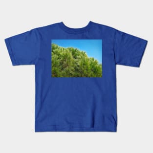 green pine branches Kids T-Shirt